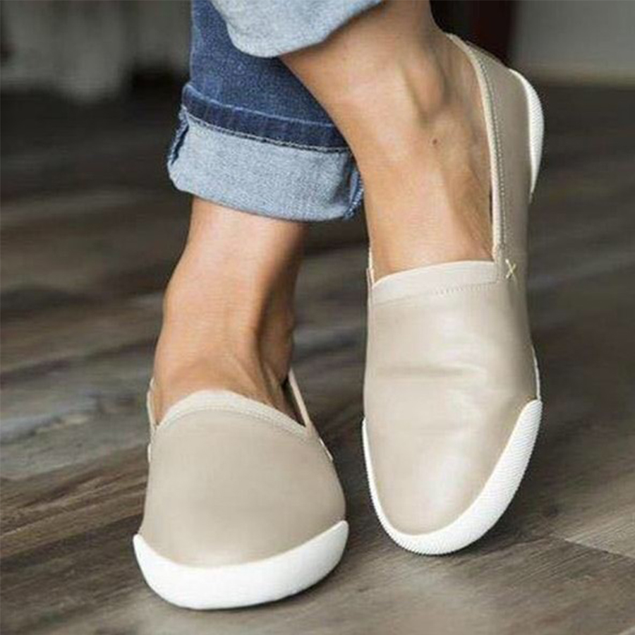 Plain  Flat  Round Toe  Casual Travel Flat & Loafers