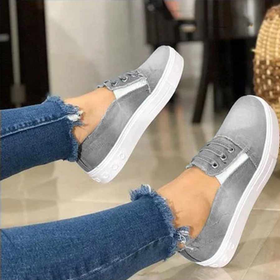 Plain  Round Toe  Casual Sneakers