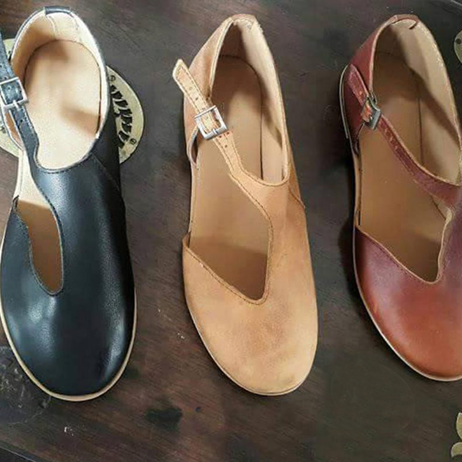 Plain Flat Round Toe Casual Date Travel Flat & Loafers