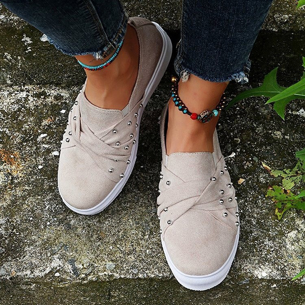 Women's Casual Bow Pearl Loafers