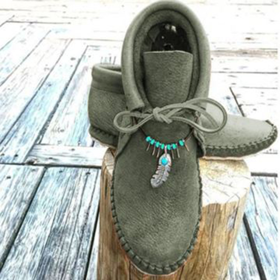 Plain  Round Toe Boots