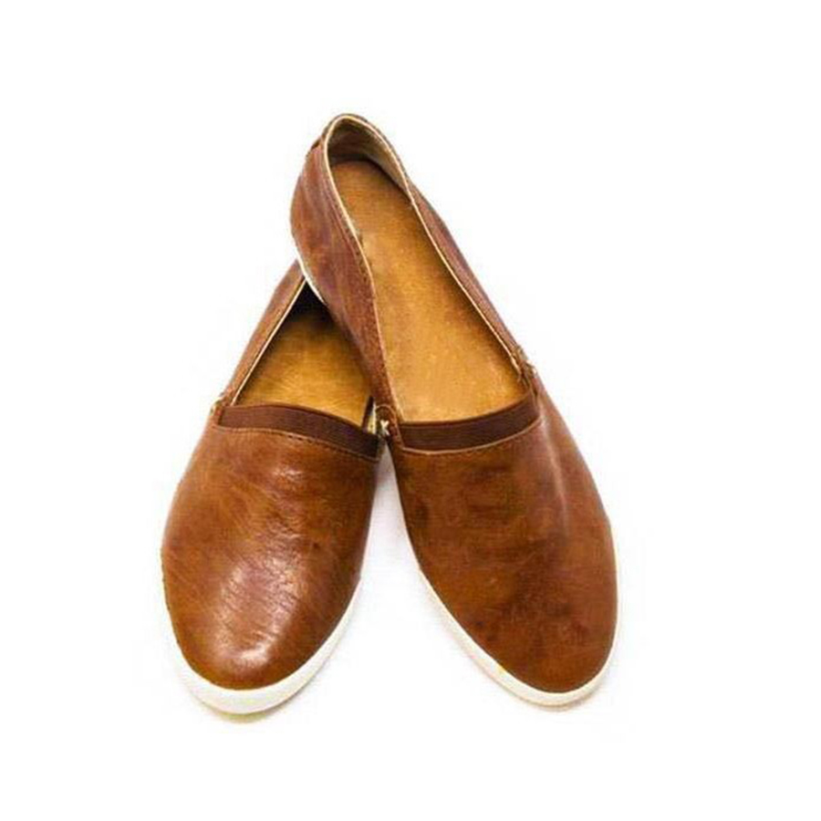 Plain  Flat  Round Toe  Casual Travel Flat & Loafers