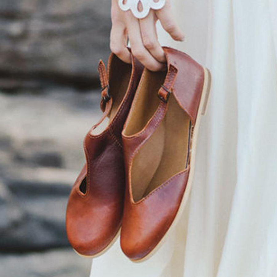Plain Flat Round Toe Casual Date Travel Flat & Loafers