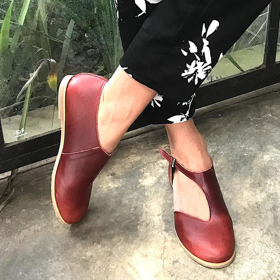 Plain Flat Round Toe Casual Date Travel Flat & Loafers