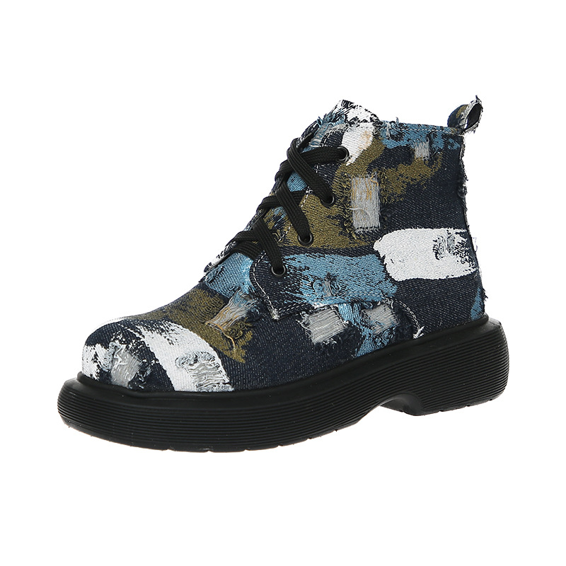 British Style Camouflage Martin Boots