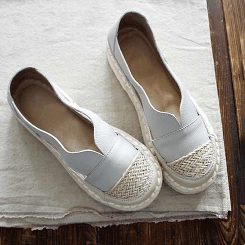 Retro flat comfortable single shoes