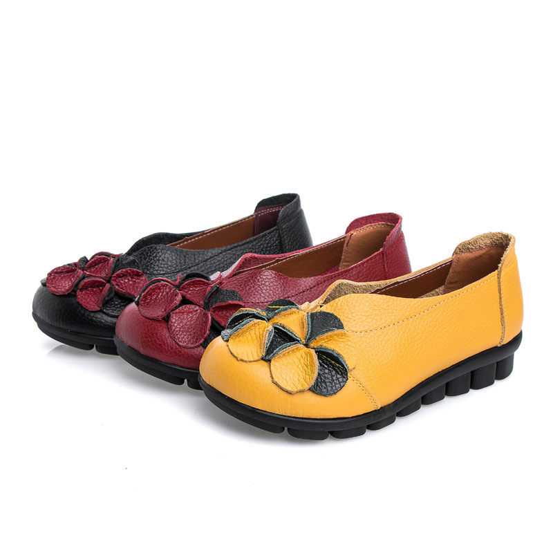 Women's comfortable shallow flat shoes