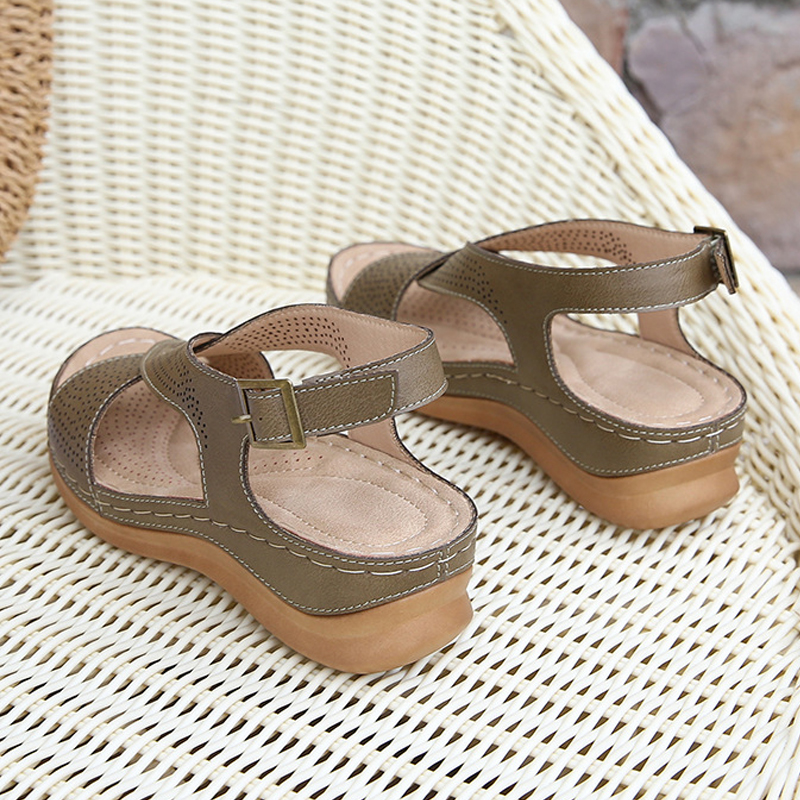 Women's vintage bohemian wedge sandals