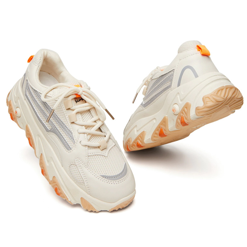 Ladies Fashion Round Toe Splicing Casual Shoes