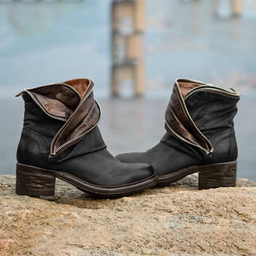 Women's thick heel ankle boots