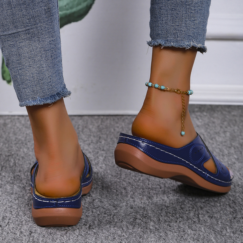 Summer Cutout Cross Platform Sandals
