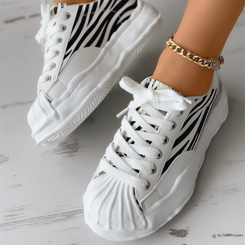 Eyelet Lace-up Front Shell Sneaker
