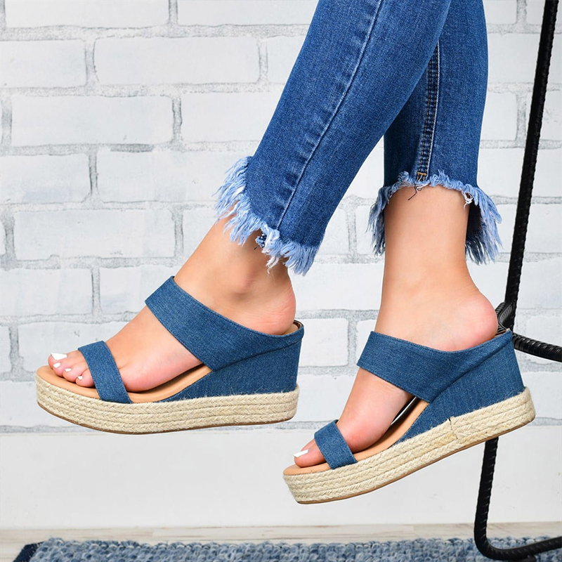 Women's wedge Hemp Rope Sandals