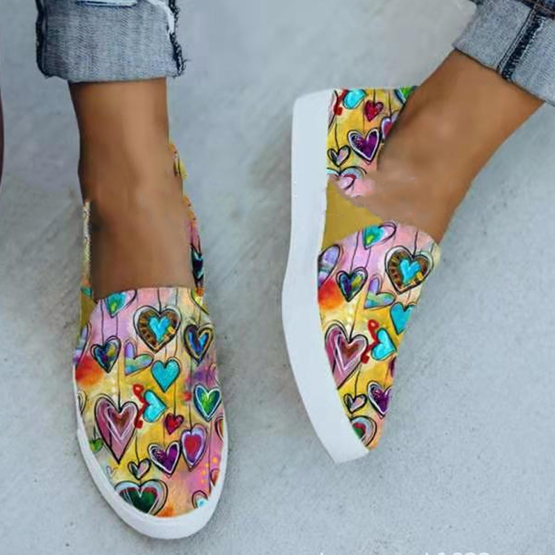 Casual Printed Canvas Shoes