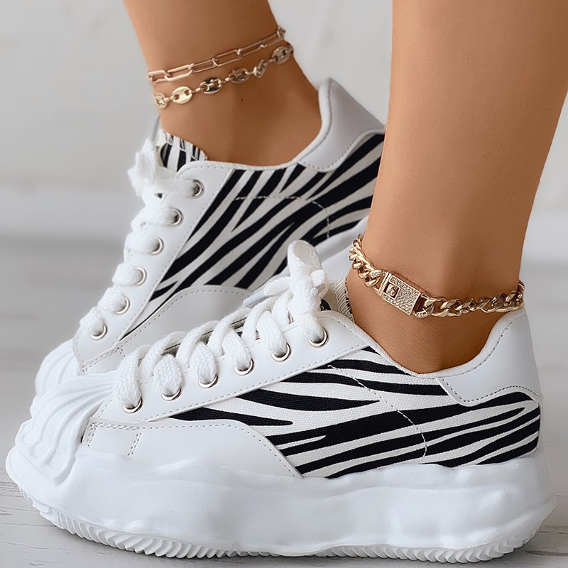 Eyelet Lace-up Front Shell Sneaker