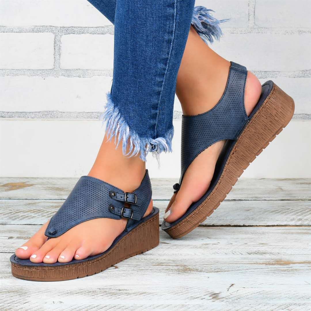 Fashion Cutout Flat Sandals