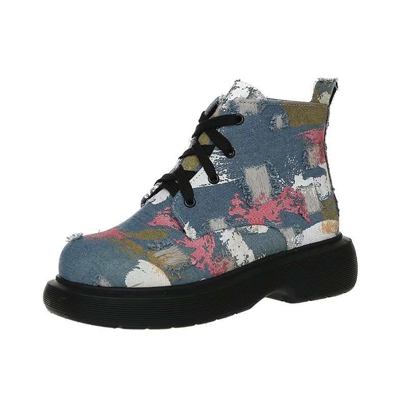 British Style Camouflage Martin Boots