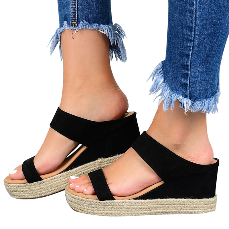 Women's wedge Hemp Rope Sandals