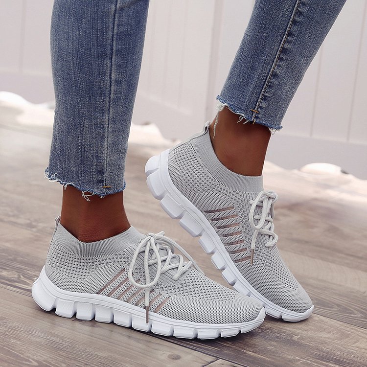 Flat Low Heel Mesh Flying Shoes