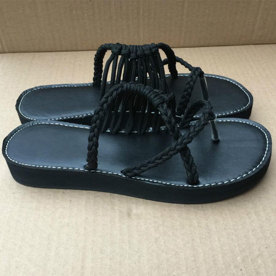 Color Block Plain  Flat  Peep Toe  Casual Slippers