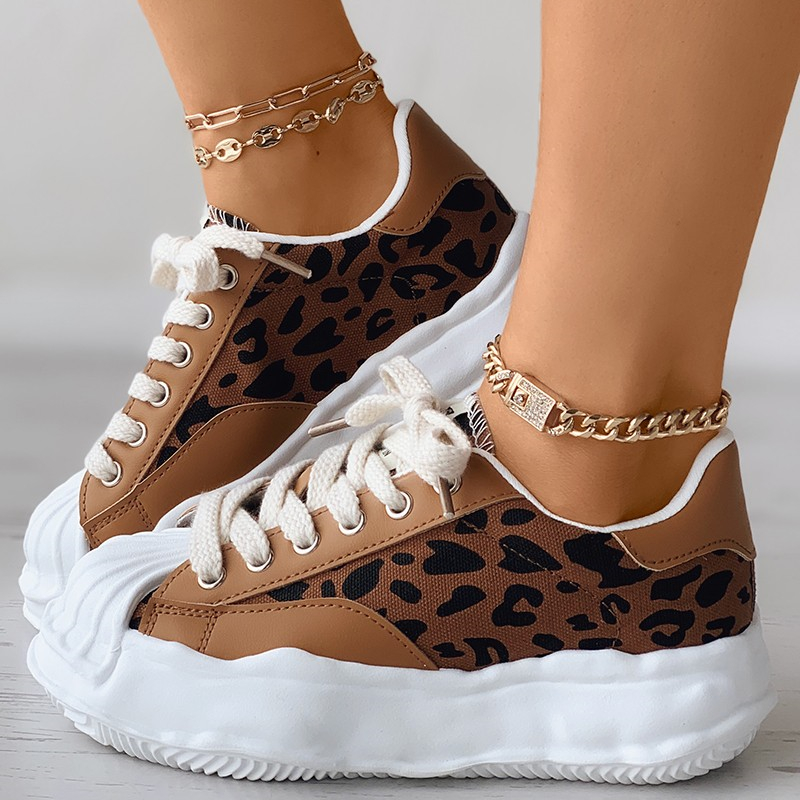 Eyelet Lace-up Front Shell Sneaker