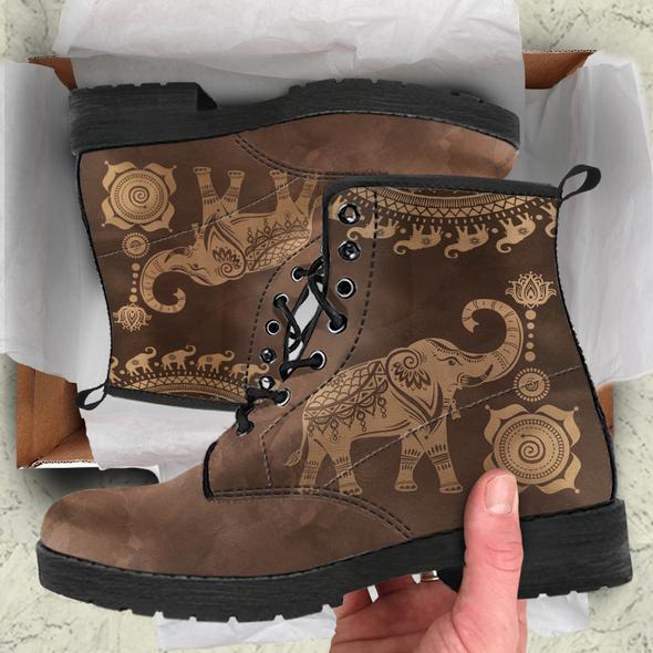 Little Yellow Elephant Lace-Up Martin Boots