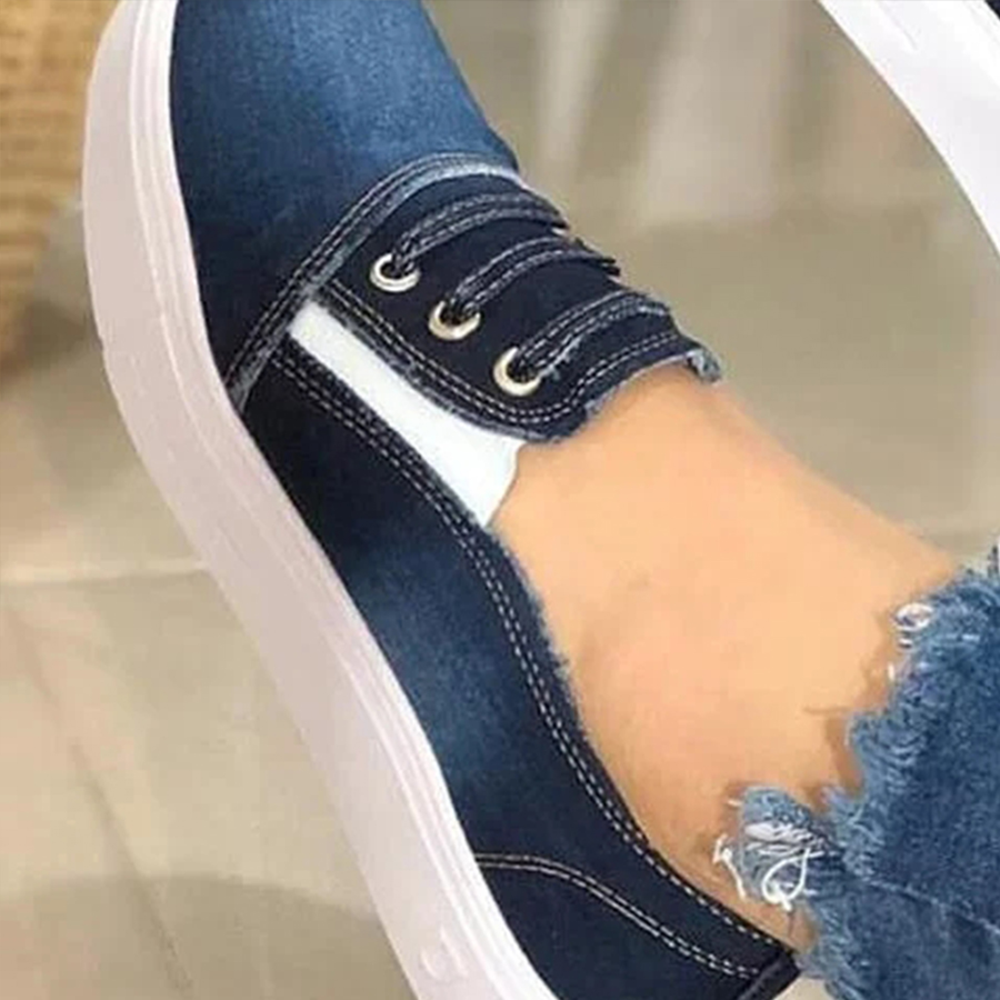 Plain  Round Toe  Casual Sneakers