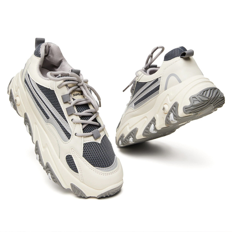 Ladies Fashion Round Toe Splicing Casual Shoes