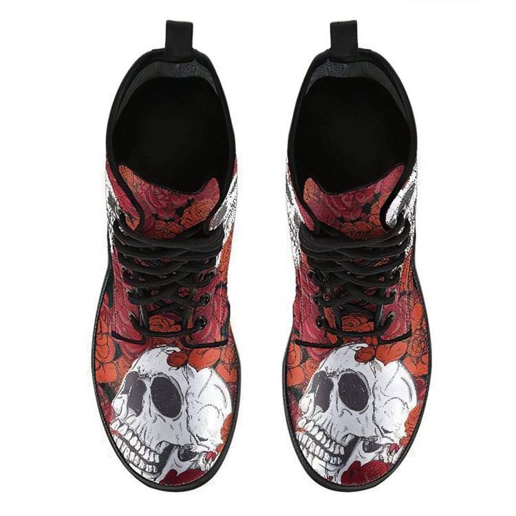 Patterned Lace-Up Boot