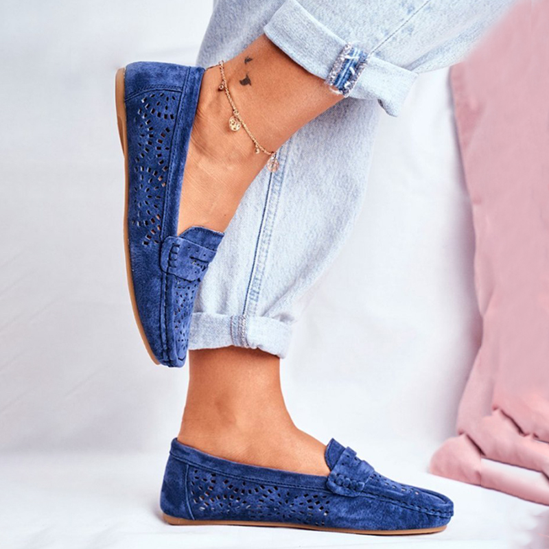 Women's flat hollowed out comfortable flat shoes