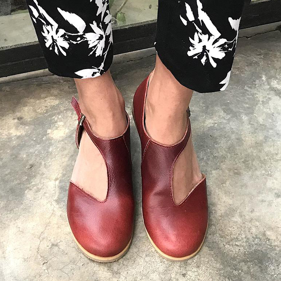 Plain Flat Round Toe Casual Date Travel Flat & Loafers